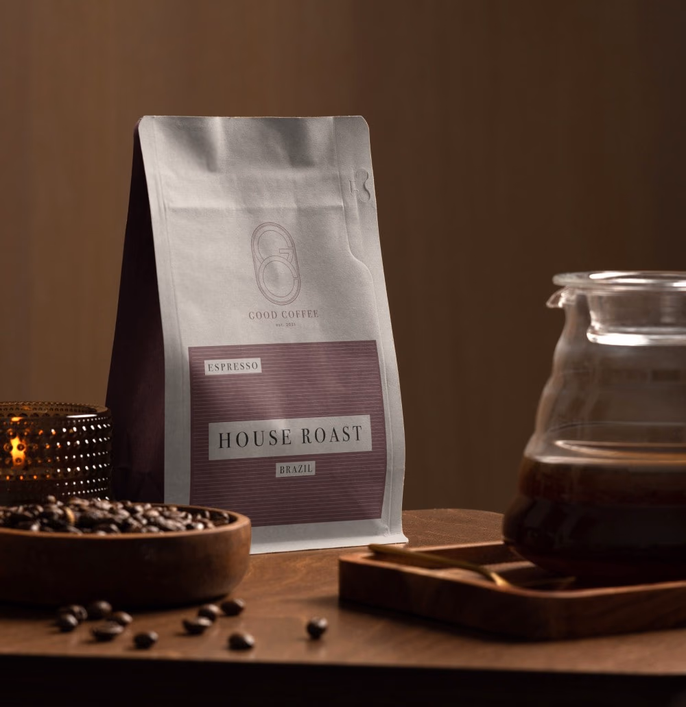 Good Coffee branding, app and packaging design project