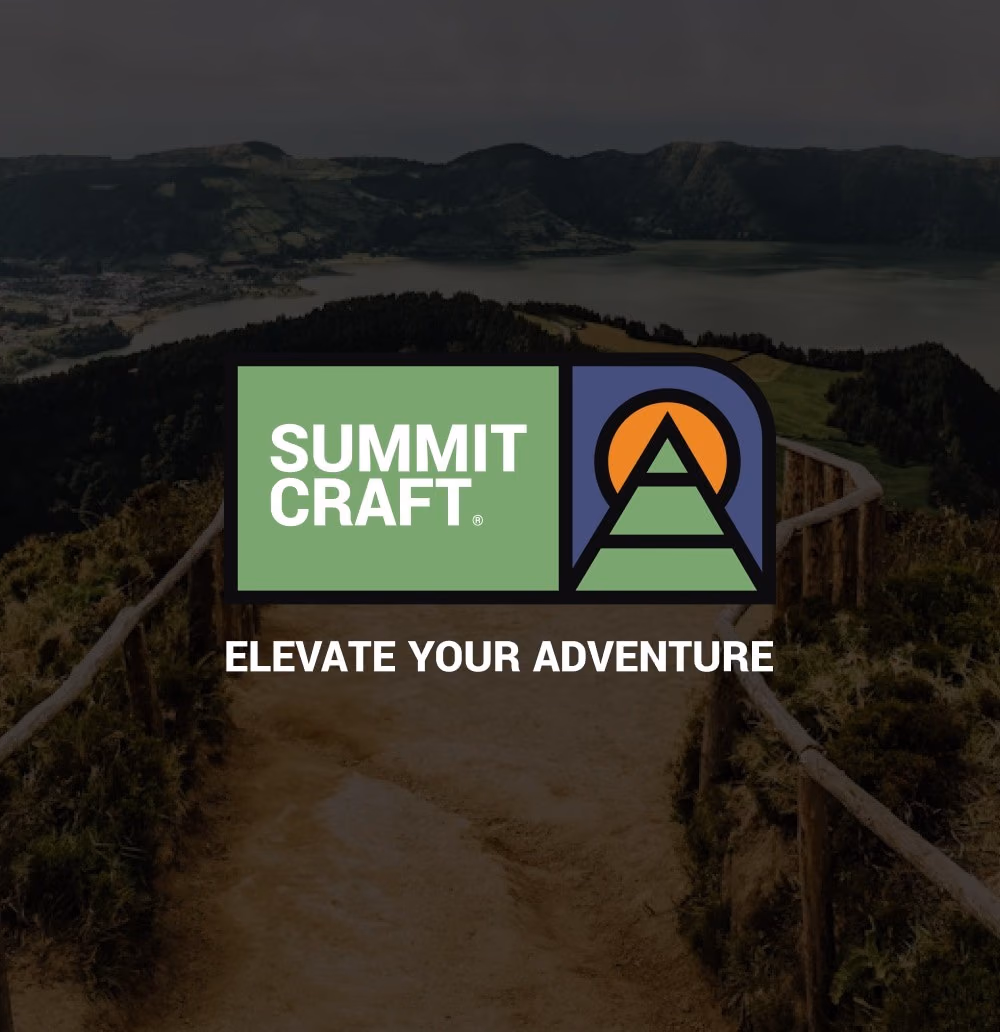 SummitCraft branding, print and apparel design project